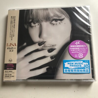 BLACKPINK LISA Alter Ego JAPAN EXCLUSIVE Edition CD + PHOTO CARD + STICKER NEW