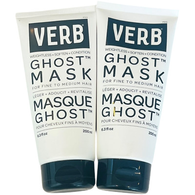 VERB Ghost Mask for Fine to Medium Hair Treatment Mask  6.3oz / 200ml - LOT of 2