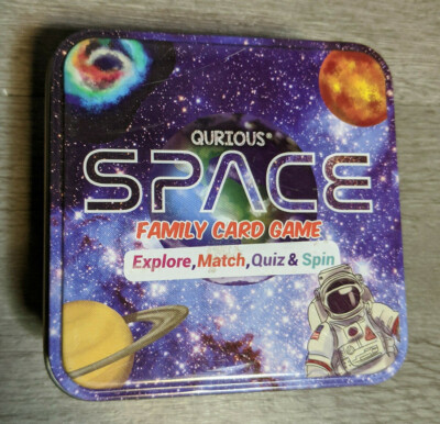 Card Games Qurious Space STEM Flash Explore, Match, Quiz, & Spin, Hardly Used