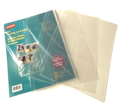 Staples Trading Card Pages (10 Sheets) 9x18 Cards for sale online | eBay Staples Trading Card Pages (10 Sheets) 9x18 Cards for sale online | eBay
