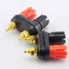1pcs Dual Female banana plug Binding Post terminal socket for Speaker Amplifier