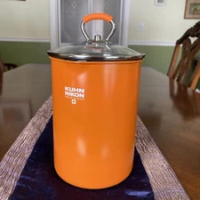 KUHN RIKON 4th BURNER POT Asparagus/Vegetable STEAMER w/ BASKET Non-Stick 11 Cup