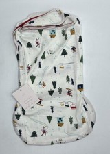 Size S/M Dog Apparel Jammies Pet Pajamas Hook  Loop Closure Christmas Village