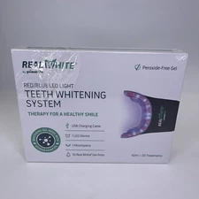 Primal Life Organics Real White Teeth Whitening System Red blue LED light