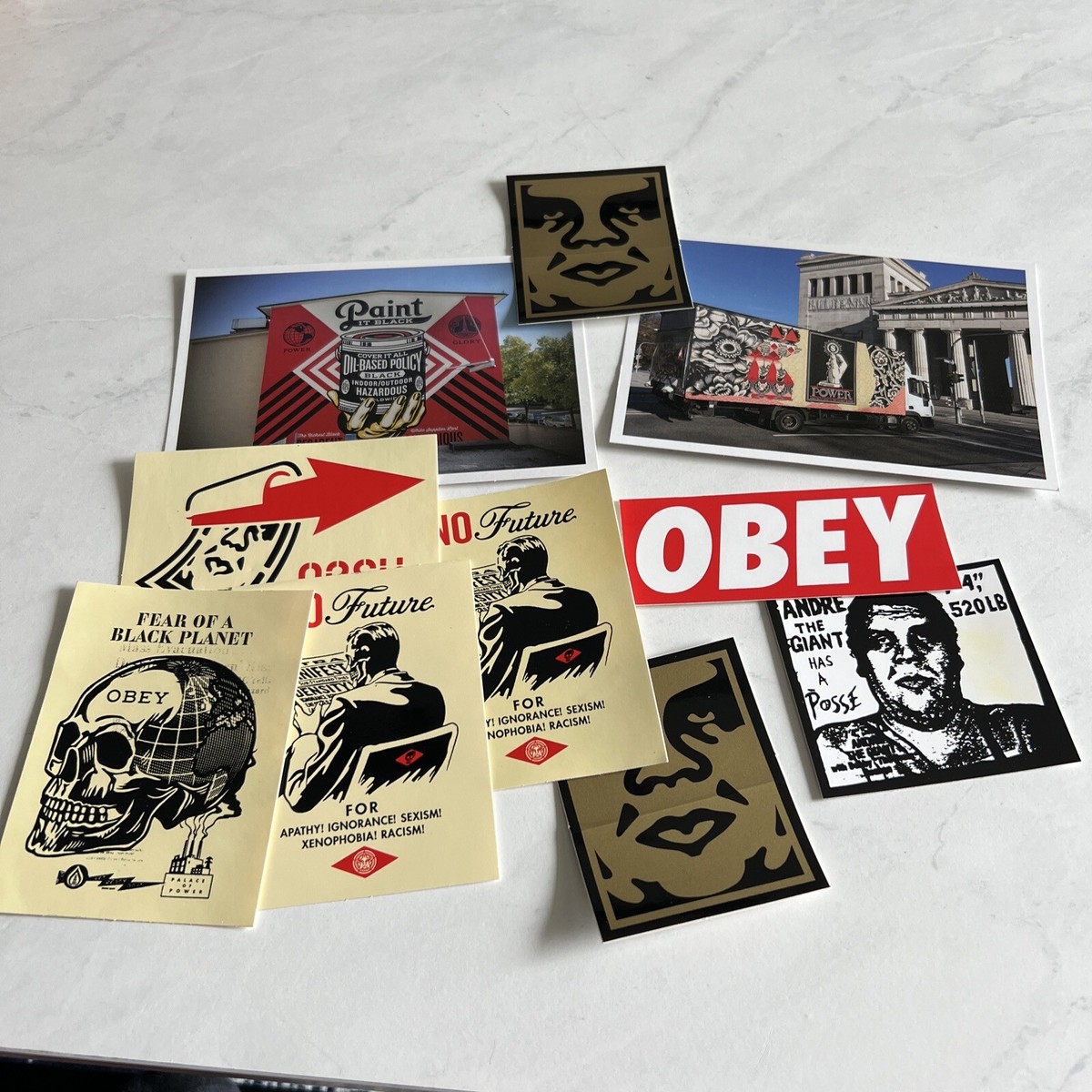 非売品 Obey / Giant ステッカー シルバー Shepard Obey Giant Vinyl Artist Sticker Shepard Fairey Print Stickers +