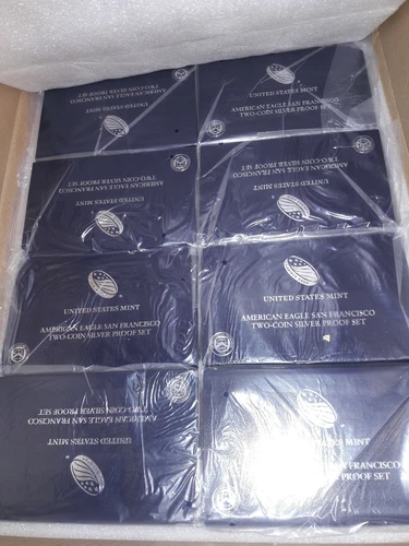 1 2012 S REVERSE PROOF AMERICAN SILVER EAGLE 2 COIN SETS EARLY RELEASE 15 AVAIL.