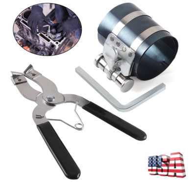 3 Car Piston Ring Plier Compressor Remover Expander Engine Wrench Kit(2.4''-5.9'')