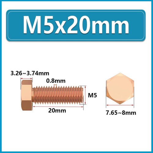 M3 M4 M5 M6 M8 M10 M12 M14~M20 Sechskant Madenschrauben -T2 Kupfer Sechskant Madenschrauben - Bild 45 von 124