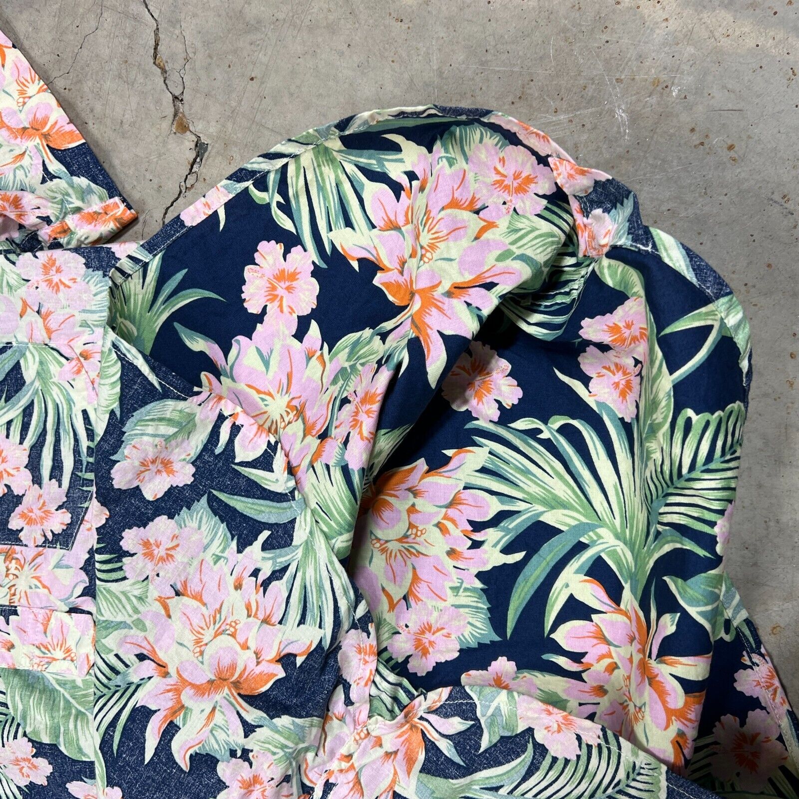Chubbies Hawaiian Shirt Mens Small Floral Pink Pe… - image 7