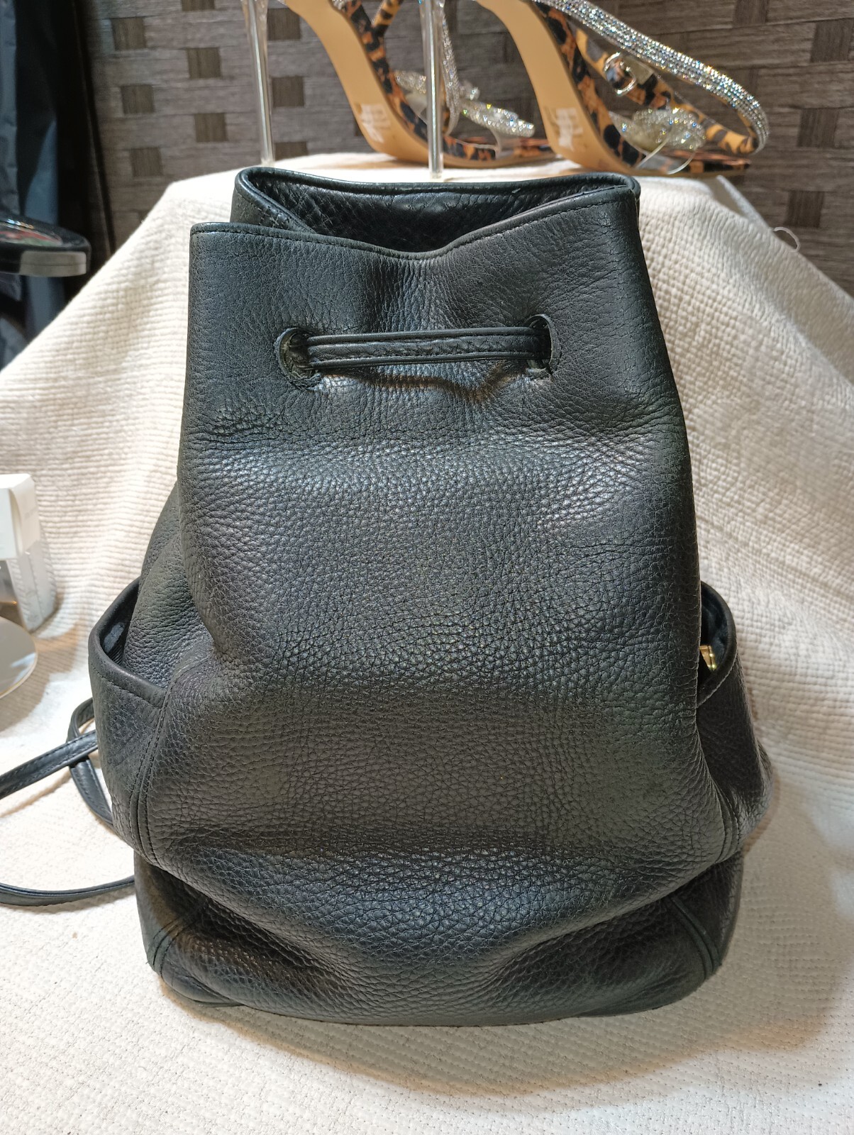 Coach Sonoma 4922 Vintage Grain Sling Backpack Black 1996 Costa Rica