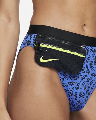 nike dot print high waist bikini