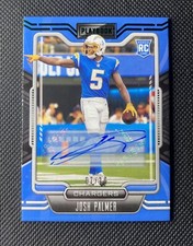 2021 Panini Playbook Josh Palmer Rookie Auto Green Foil /10 RC Chargers