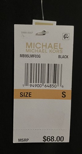 Michael Michael Kors Cold-Shoulder Top, Black. Size Small, $68 - Picture 6 of 7