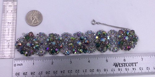 FANTASTIC JULIANA BRACELET & EARRINGS -AURORA BOREALIS STONES & DANGLING(C1181) - Picture 18 of 18