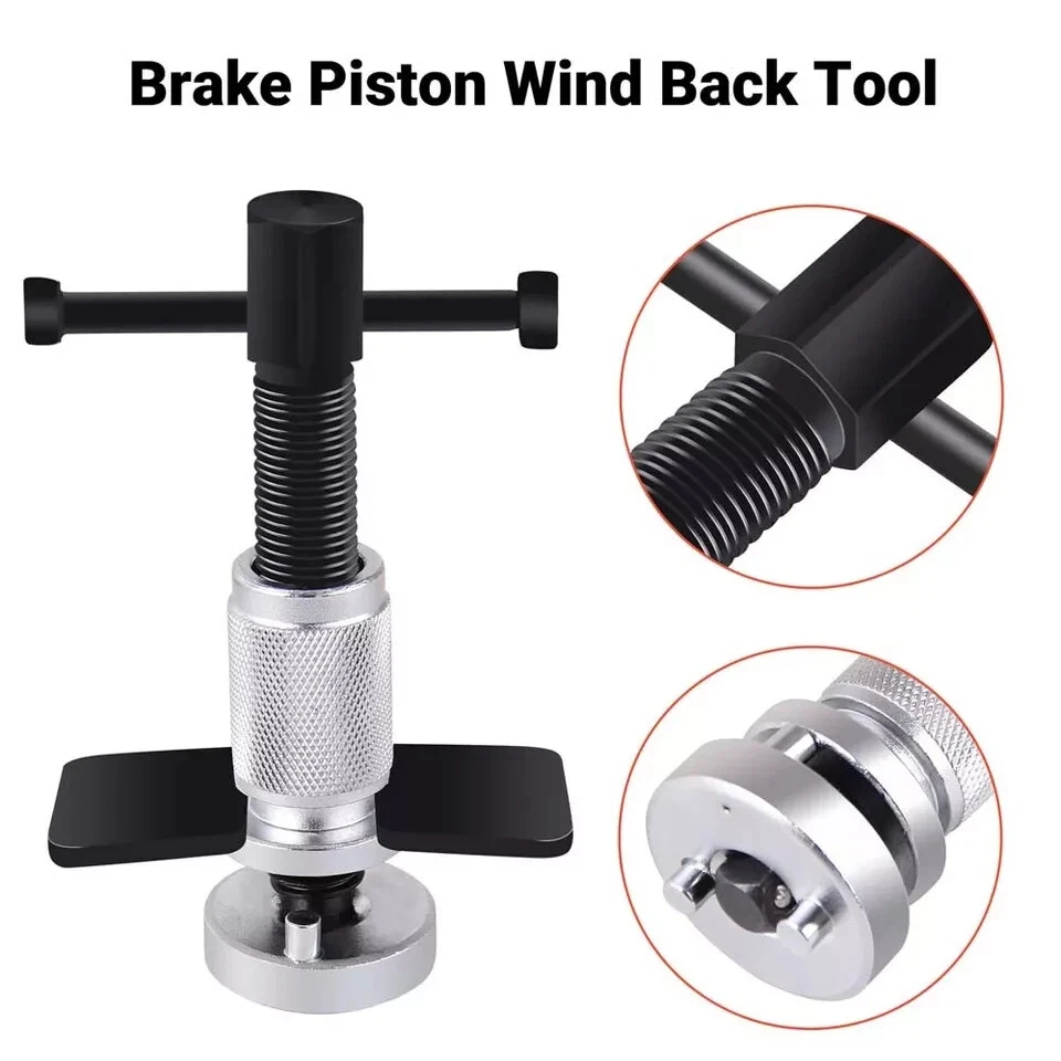 Kit de rebobinado de compresor de almohadilla de pinza herramienta separadora de pistón de freno de disco de coche Foto 4 de 4