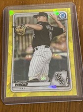 /99 Andrew Vaughn 2020 Bowman Chrome Draft Prospect Yellow Sapphire