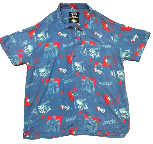 Atsuko Berserk Shirt Mens Extra Large Japan Anime Blue Graphic