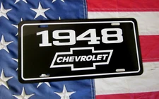 1948 Chevrolet license plate tag 48 Chevy StyleMaster  Fleetline Business Coupe