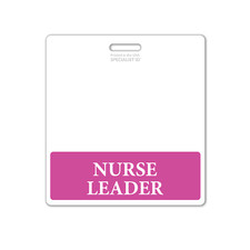 Nurse Leader Badge Buddy Oversized Horizontal XL ID Badge Backer for Nurses