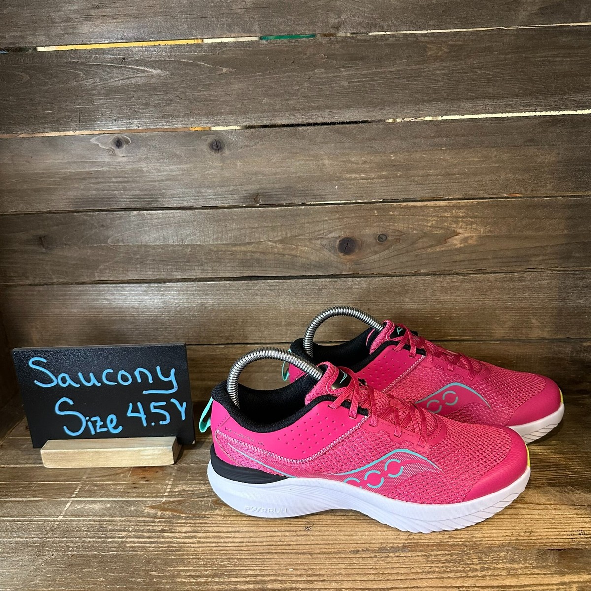 New Big Kids Saucony Kinvara 14 Pink Athletic Running Shoes