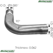 562.U7513394A Exhaust Elbow Aluminized 379 Peterbilt 14-13394-202 1413394
