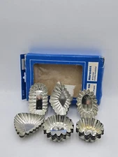 Vintage Lot of ~ 36 Shaped Fluted Mini Tartlet Tart Tins Molds - Sweden