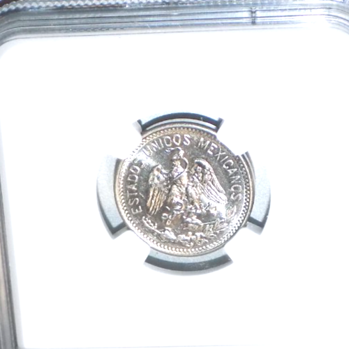 1914-M Mexico 5 Centavos NGC 5C MS63 Choice UNC Mexican Nickel Certified Coin - Picture 4 of 4