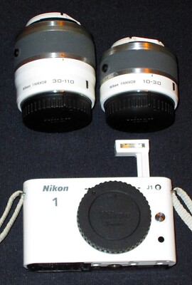 Nikon 1 J1 10.1MP Digital Camera - White (Kit w/ VR 10-30mm and VR