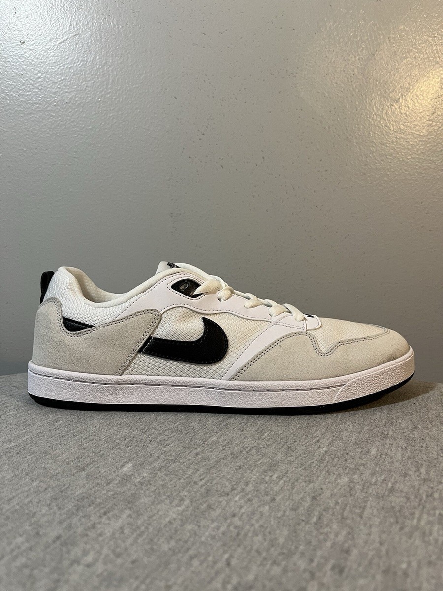 ◆正規品◆NIKE SB ALLEYOOP WHITE BLACK(W)◆関税/送料込◆人気 Nike SB Alleyoop White Black Skate Shoes Sneakers Men's Size