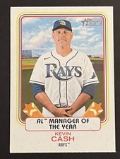 2022 TOPPS HERITAGE HIGH NUMBER KEVIN CASH #AW-8 AWARD WINNER TAMPA BAY RAYS