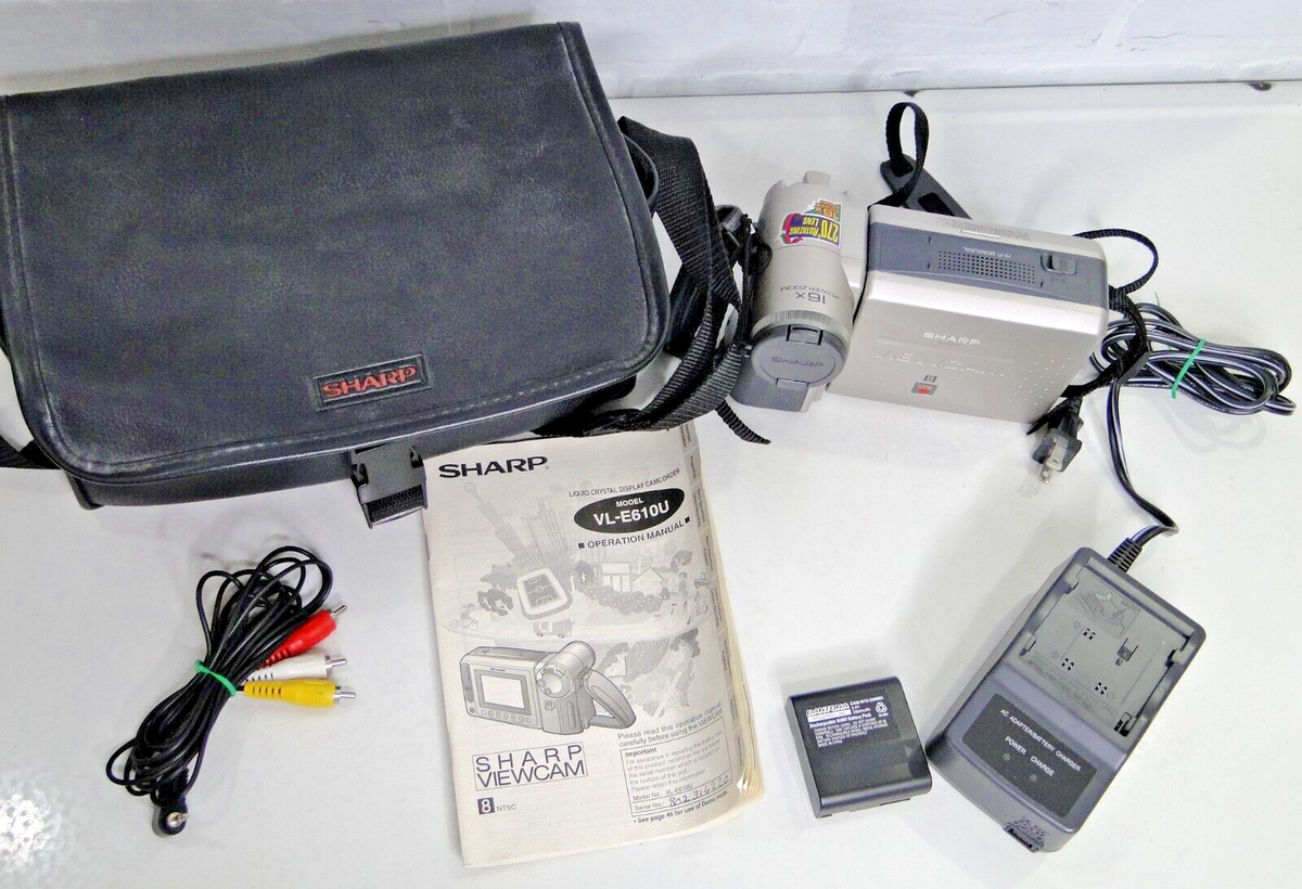 Sharp VL-E610U 8mm Analog Camcorder for sale online | eBay Sharp VL-E610U 8mm Analog Camcorder for sale online | eBay
