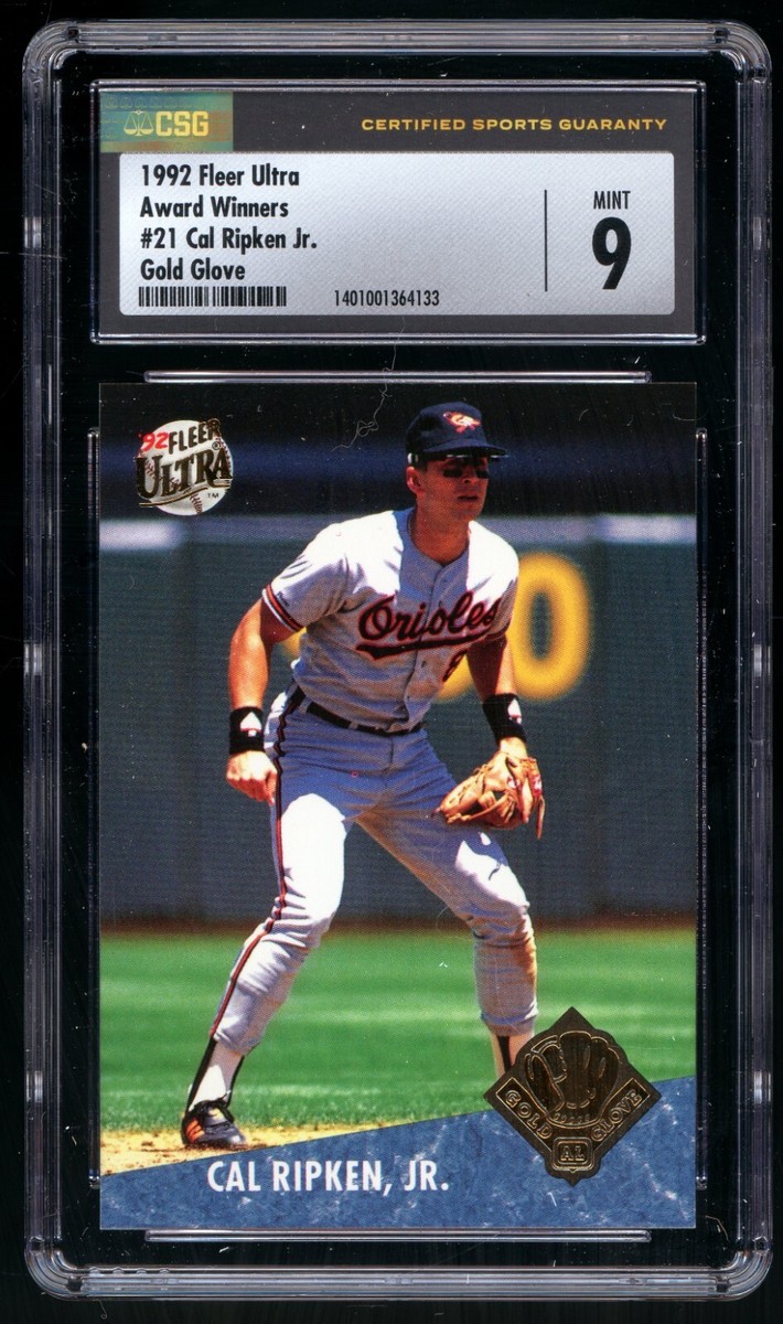 CAL RIPKEN JR 1992 Fleer Ultra Award Winners #21 Error Rev. Neg