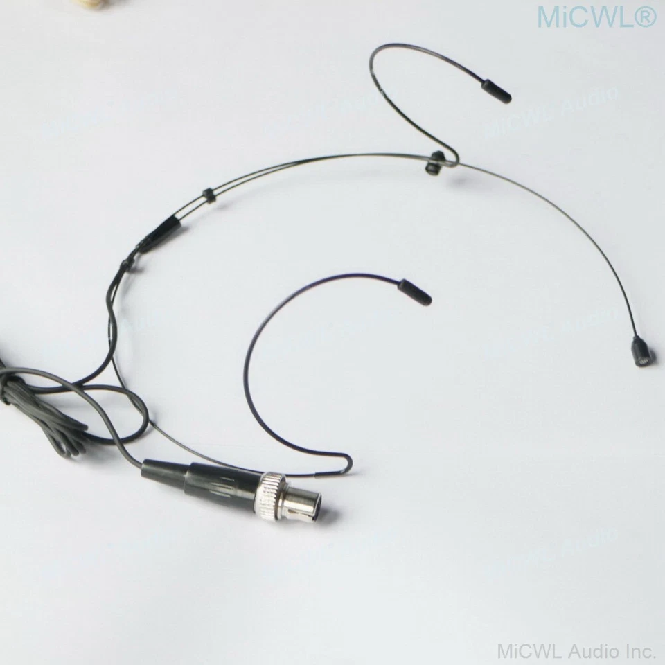 Headset Microphone For MiPRO Music Wireless Mics System mini 4Pin Lock Black - Image 3 of 4