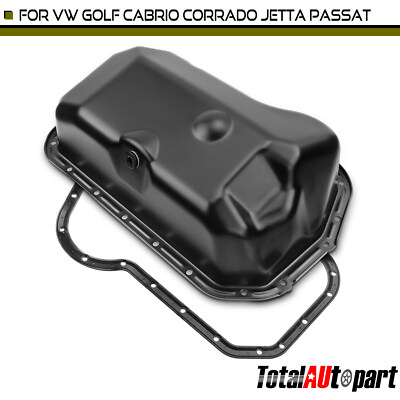 New Engine Oil Pan w/ Gasket for Volkswagen Golf Jetta Passat Scirocco Corrado