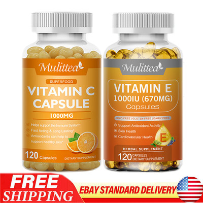 Vitamin C 1000mg Vitamin E 1000IU Ultimate Immune & Antioxidant Support