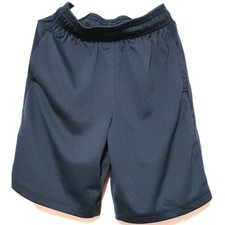 Boys Size 6/7 MTA Sport Athletic Shorts Blue Soft Running Gym Elastic Waist Pock