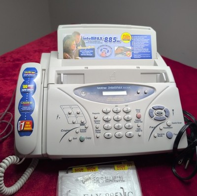 Brother IntelliFax 885MC Plain Paper Fax Machine with Message Center & Copier