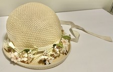 BEAUTIFUL VINTAGE Millinery FLORAL HAT