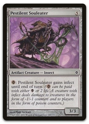 Pestilent Souleater #149 (LP) New Phyrexia NPH Magic MTG