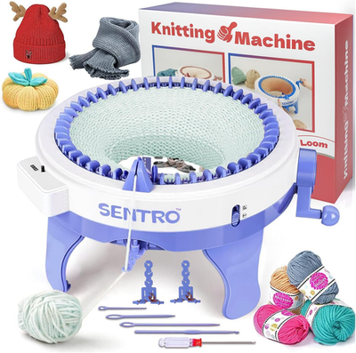#ad #ad Knitting Machine 48 Needles Smart Crochet Machine with Row Counter Circular Kn $79.85