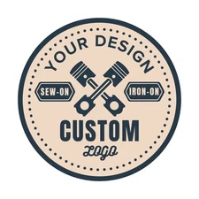 CUSTOM EMBROIDERED PATCH | PERSONAL LOGO NAME BADGE | IRON-ON SEW-ON