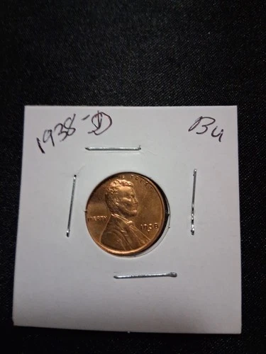 1938 D Lincoln Wheat Penny Coin Choice AU Free Shipping