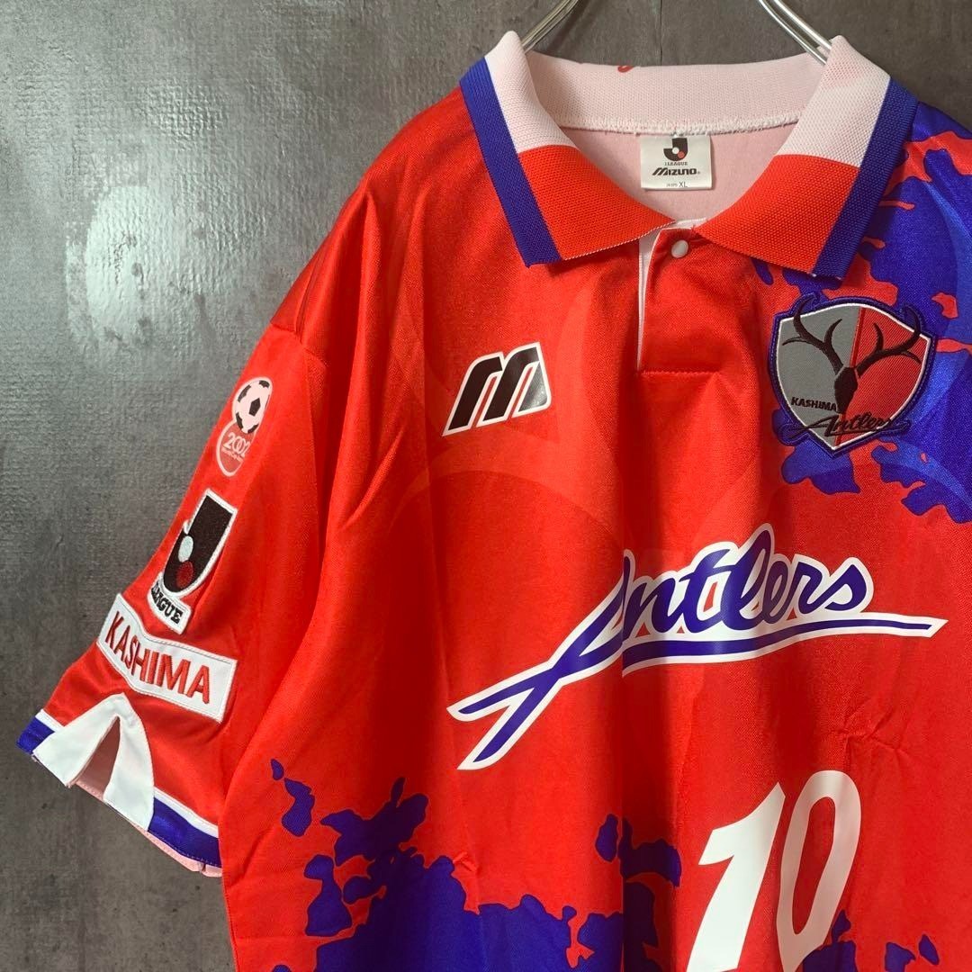 希少　95 KASHIMA ANTLERS MIZUNO Leonardo M 1993-95 Kashima Antlers Mizuno Track Jacket - 8/10 - (XL)