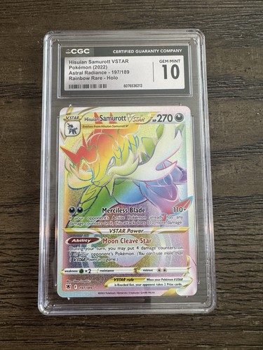Hisuian Samurott VSTAR graded CGC 10 for sale on eBay