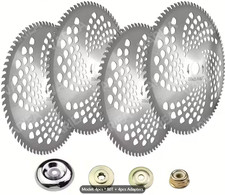 4X80 Teeth Grass Trimmer Brush Cutter Head Steel Garden Strimmer Mower Blade UK