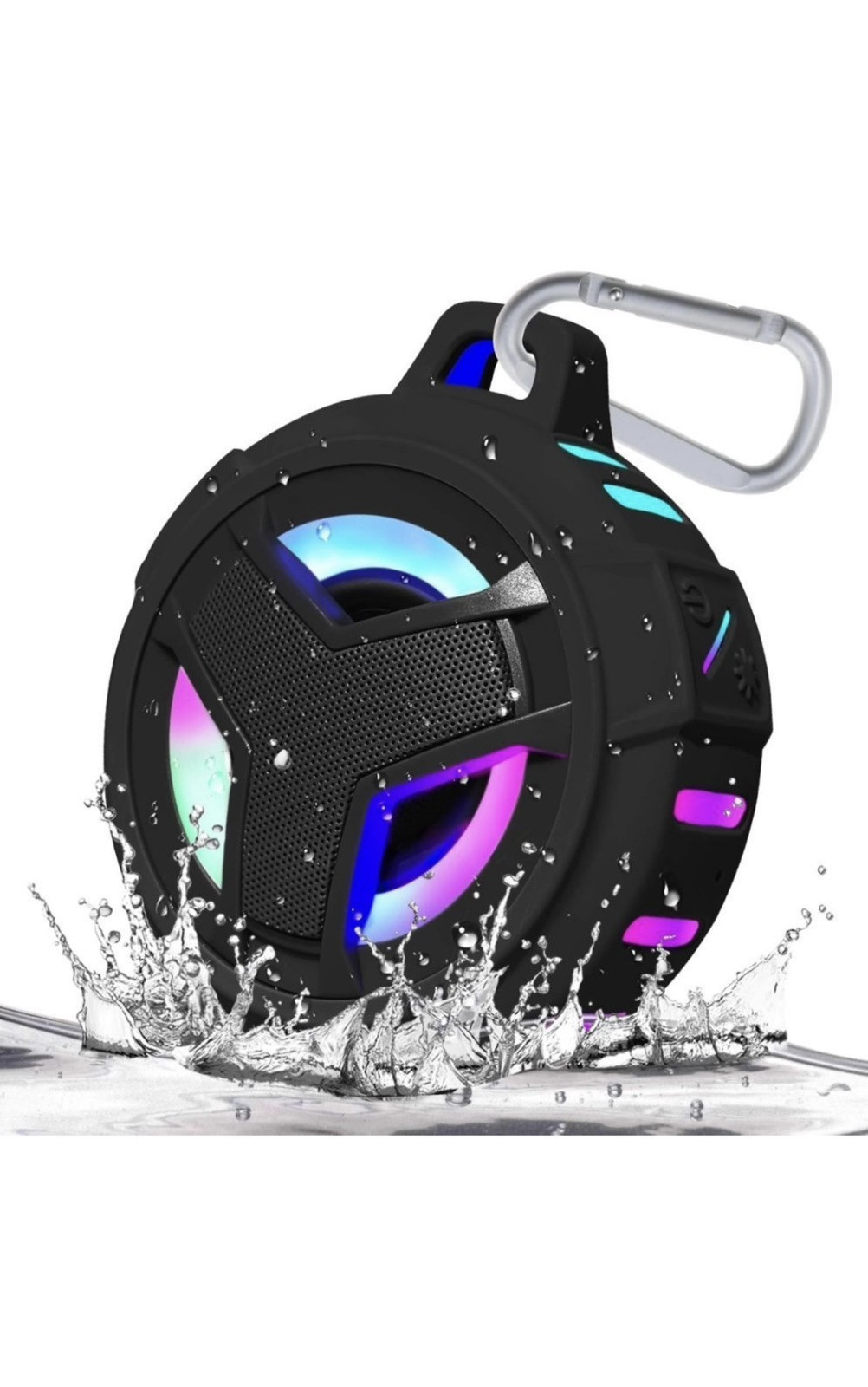 EBODA Bluetooth Shower Speaker, Portable Bluetooth Speakers, IP67 Waterproof