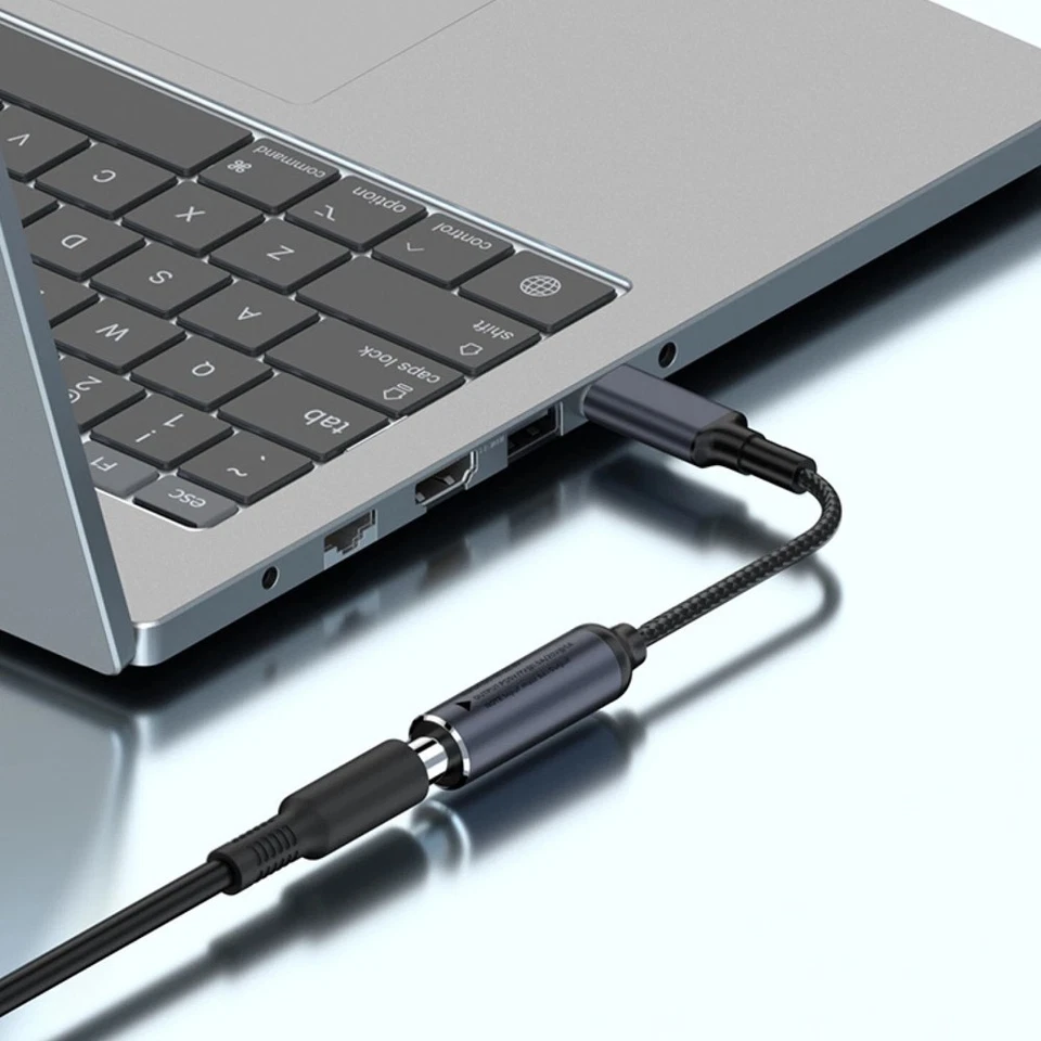 Lote adaptador de cable de carga de alimentación convertidor cargador portátil 7,4 mm USB tipo C PD Foto 4 de 4