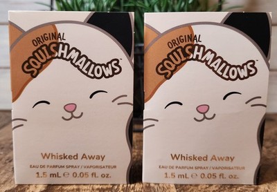 2x Original Squishmallows Whisked Away Eau De Parfum Sample Spray 1.5ml Ea. NEW 