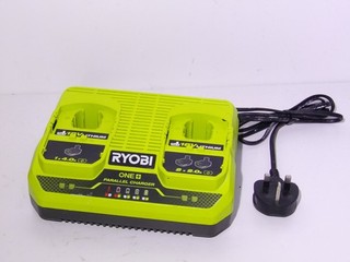 Original Ryobi One RC18240 18V Dual Lithium Ionen Akku Ladegerät voll funktionsfähig