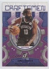 2021-22 Panini Donruss Craftsmen Press Proof Purple James Harden #14 0q0m
